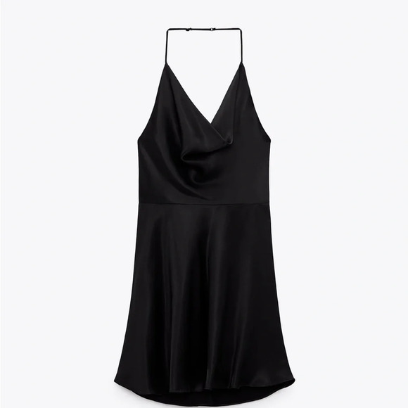 Zara Black Halter Dress - Picture 1 of 12